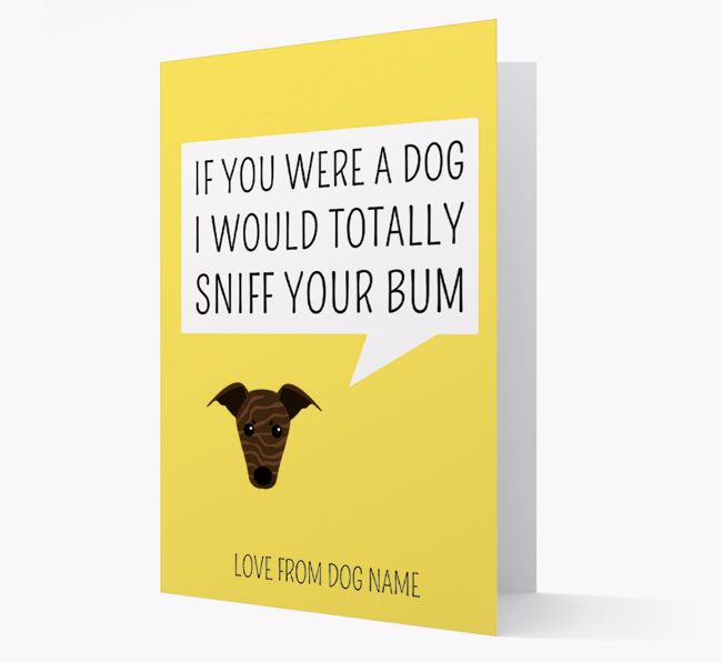 Personalised 'I'd Sniff Your Bum' Card